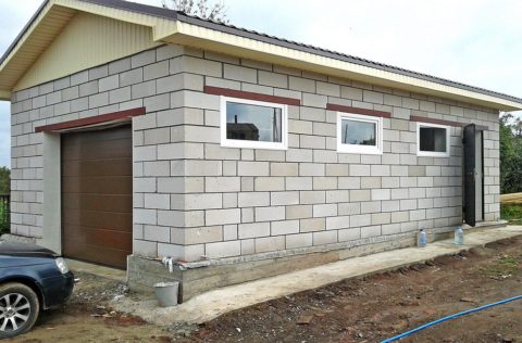 Гараж из блоков Гараж из блоков