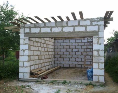 Строительство гаража из блоков Строительство гаража из блоков
