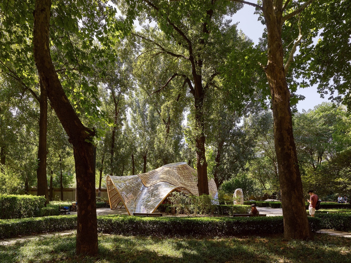 UP Atelier — Swirling Cloud: Bulletin Pavilion for BJFU Garden Festival