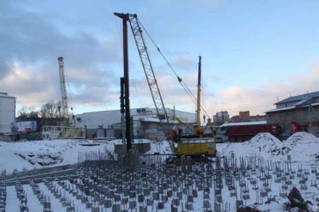 Копровая установка (сваебой) на базе крана РДК 250