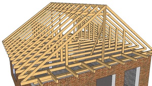 Как строить двускатную крышу