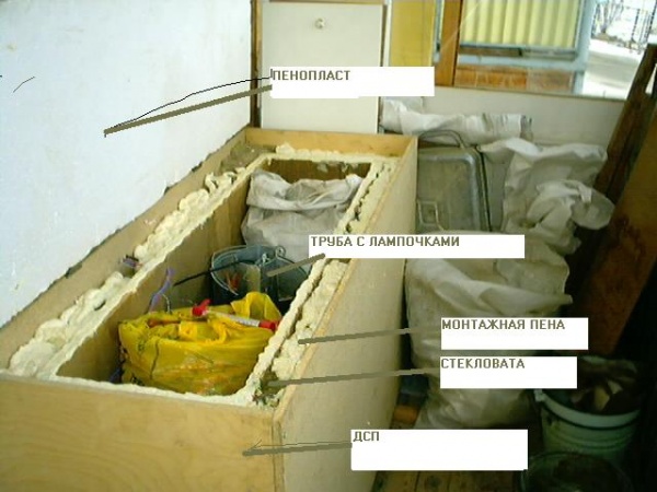 погреб на балконе
