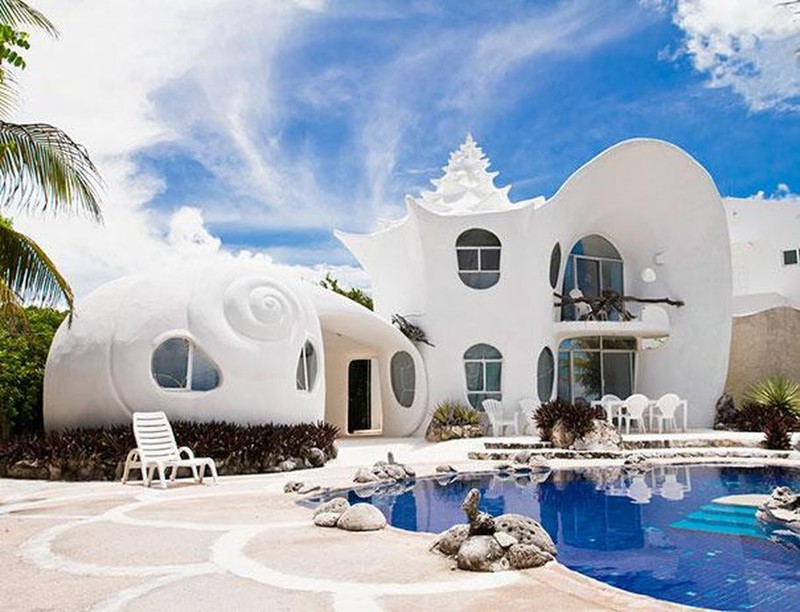 5. Дом-ракушка (Seashell House) в Мексике. 5. Дом-ракушка (Seashell House) в Мексике.