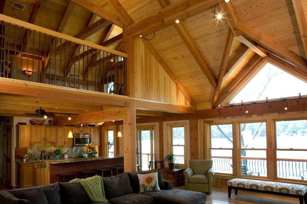 A traditional post and beam home is a good example of traditional beam use.