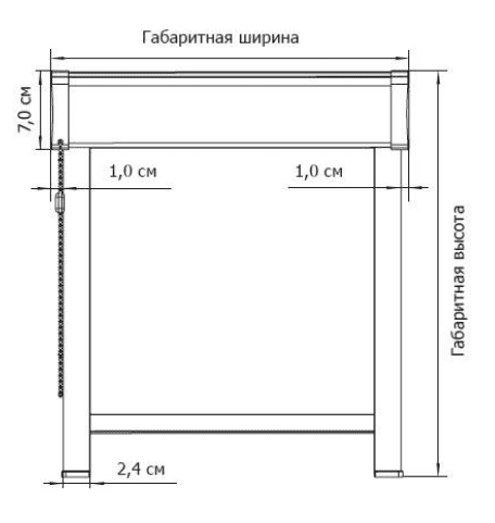 Система UNI2 (расчет ширины шторы)