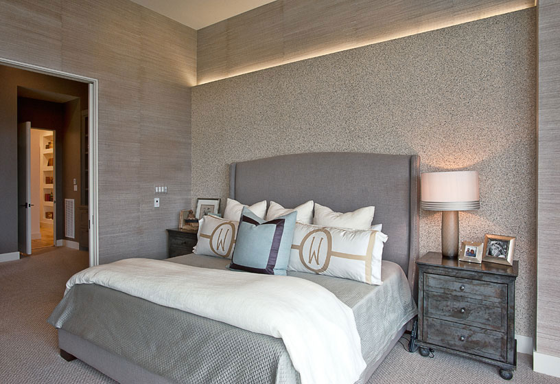 Дизайн интерьера спальни апартаментов Cat Mountain Residence в Техасе