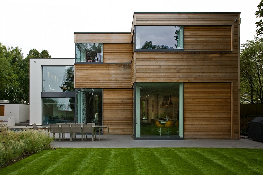 Деревянный экстерьер дома Millbrae Residence в Лондоне