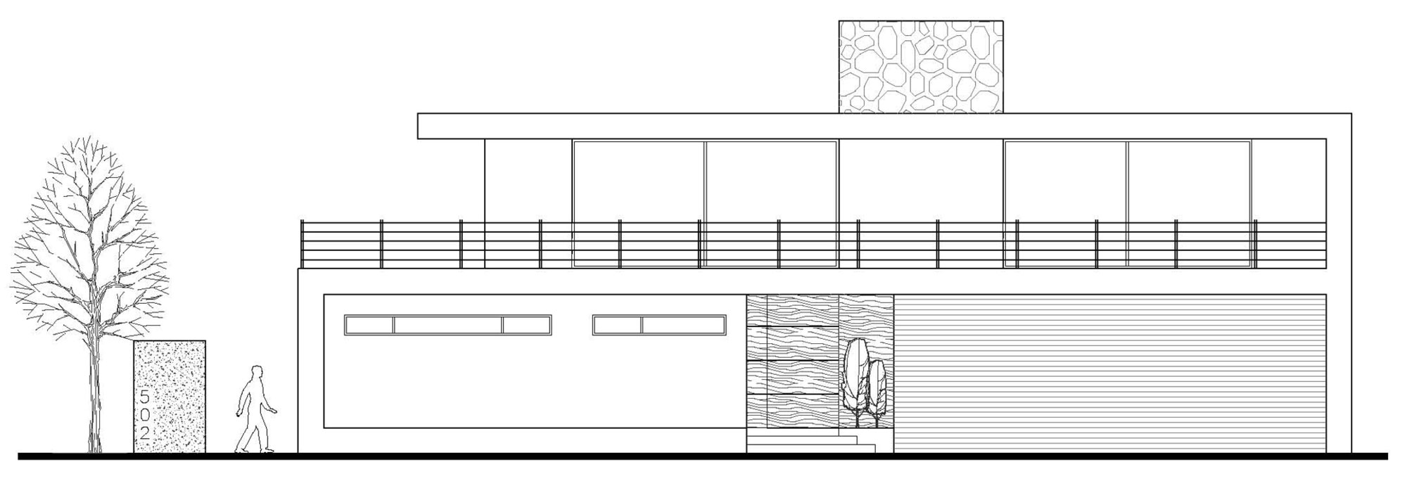 План фасада GP House