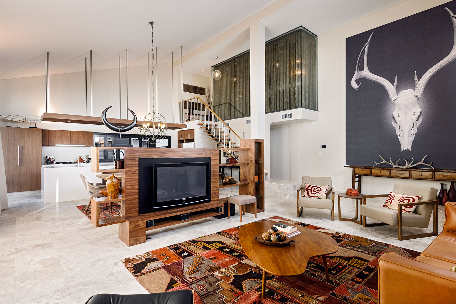 Дизайн интерьера гостиной дома The Bletchley Loft