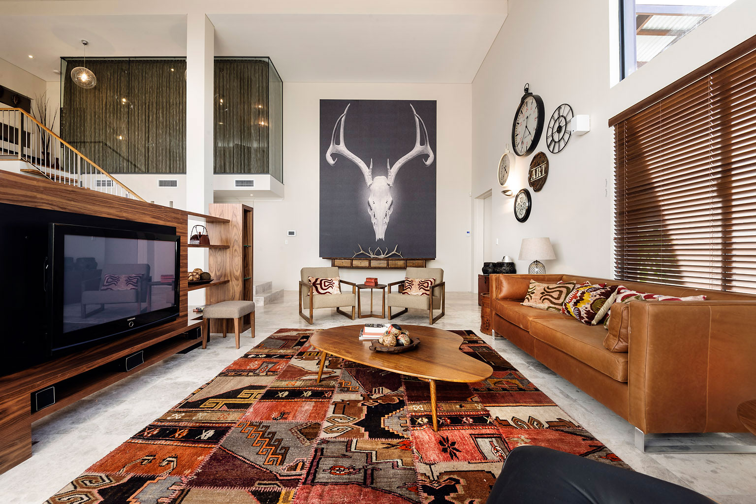 Дизайн интерьера гостиной дома The Bletchley Loft