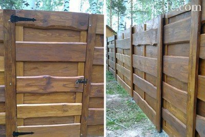 Калитка в деревянном заборе Калитка в деревянном заборе
