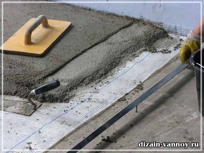 Предварительное утепление пола стяжка в ванной