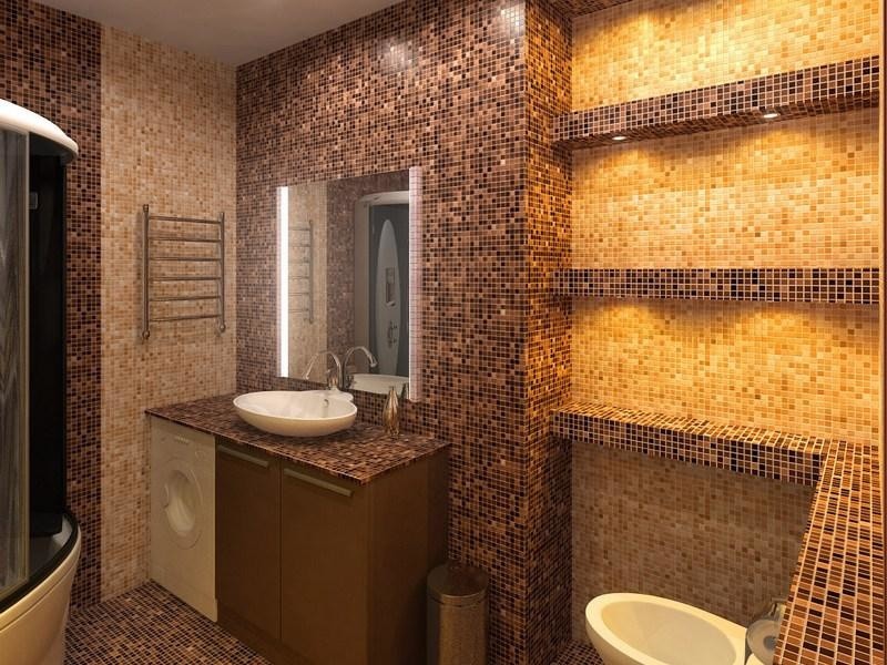 Мозаика для ванной комнаты из керамики