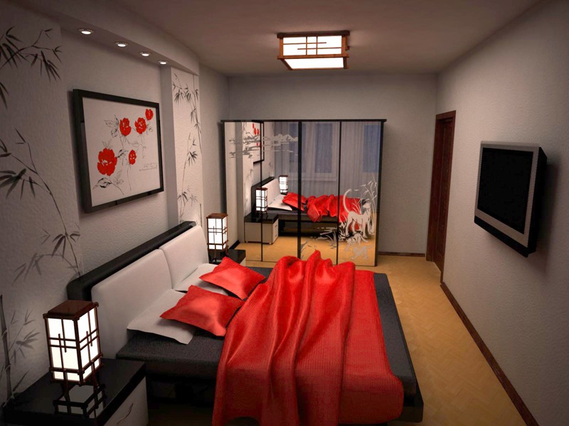 спальня в японском стиле фото декора