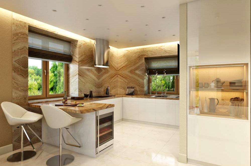 кухня с двумя окнами идеи дизайна