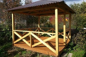 построить беседку из дерева своими руками