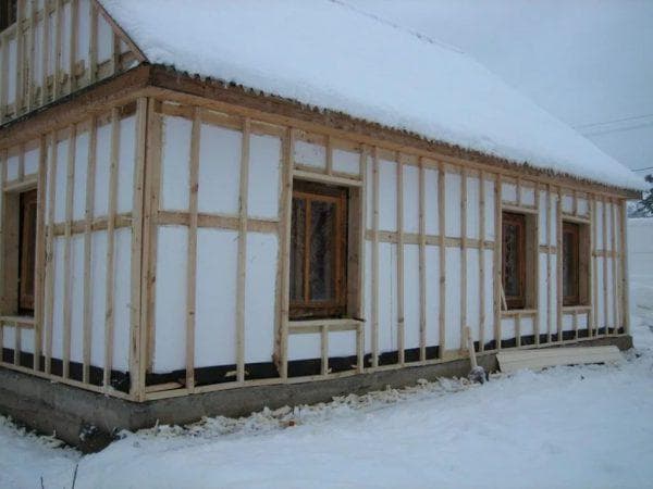 пенопласт для утепления деревянного дома снаружи