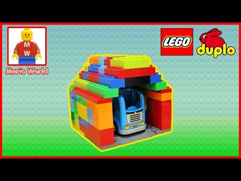 Лего Дупло. Строительство гаража. LEGO DUPLO. Garage construction.