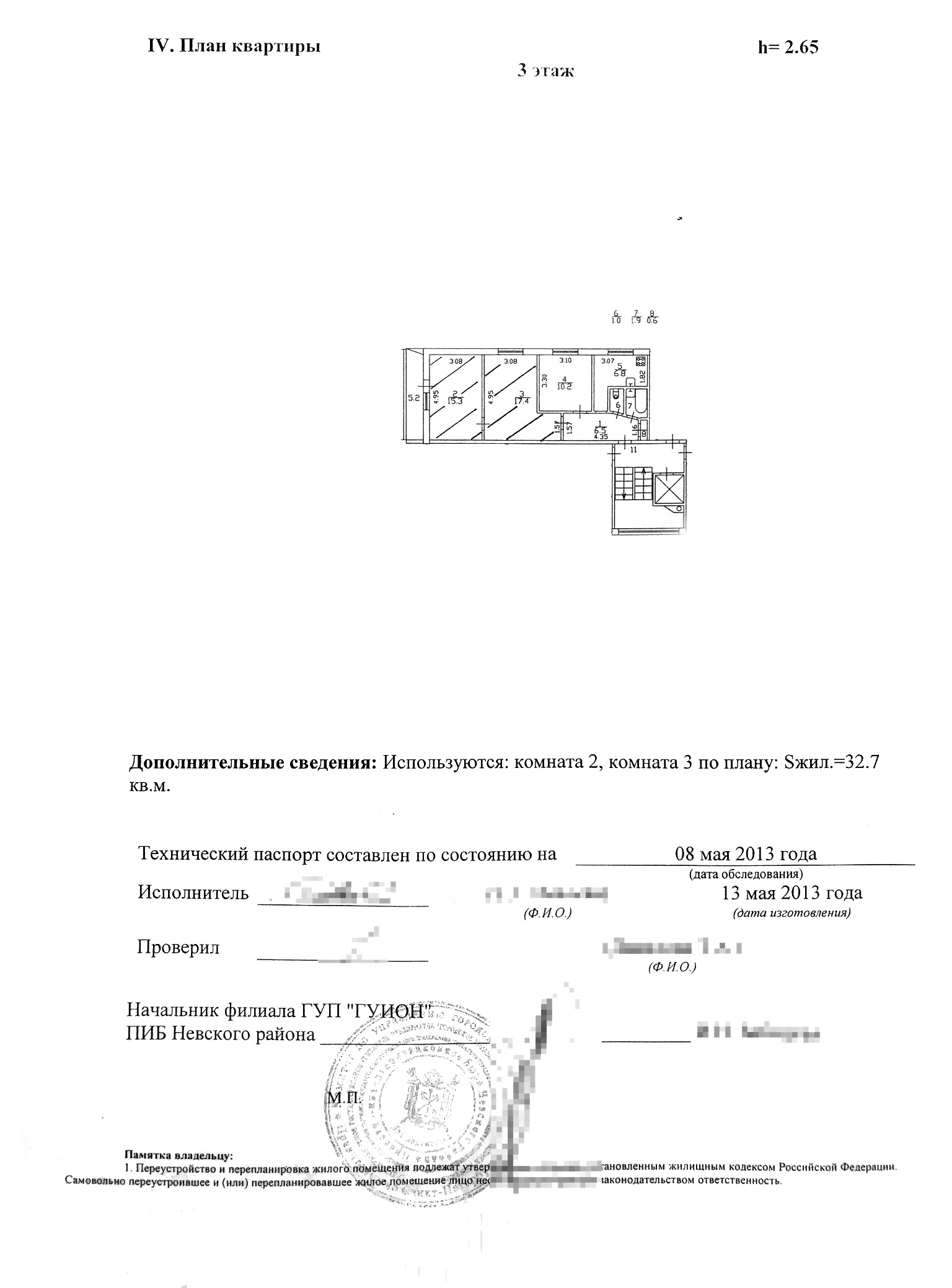 Технический паспорт на квартиру