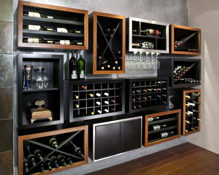 Открытые настенные ящики Kessick Wine Cellars