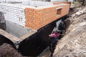 Вертикальная гидроизоляция фундамента