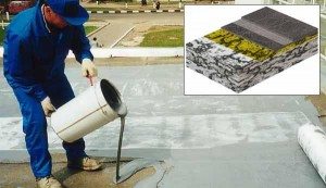 Нанесение мастики способом налива мастика холодная кровельная