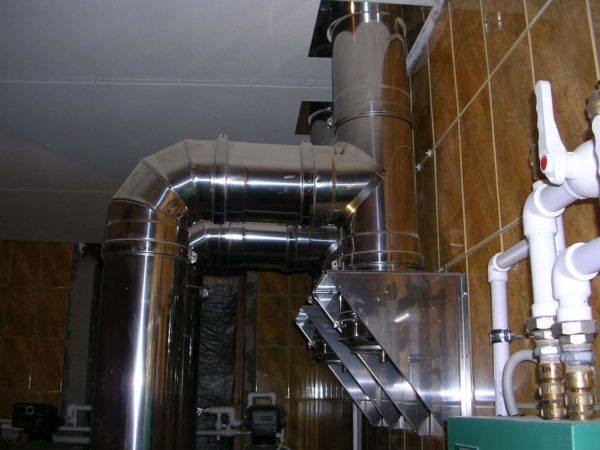 Раздельный дымоход для независимого подключения двух котлов Раздельный дымоход для независимого подключения двух котлов