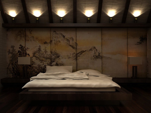 спальня в японском стиле фото