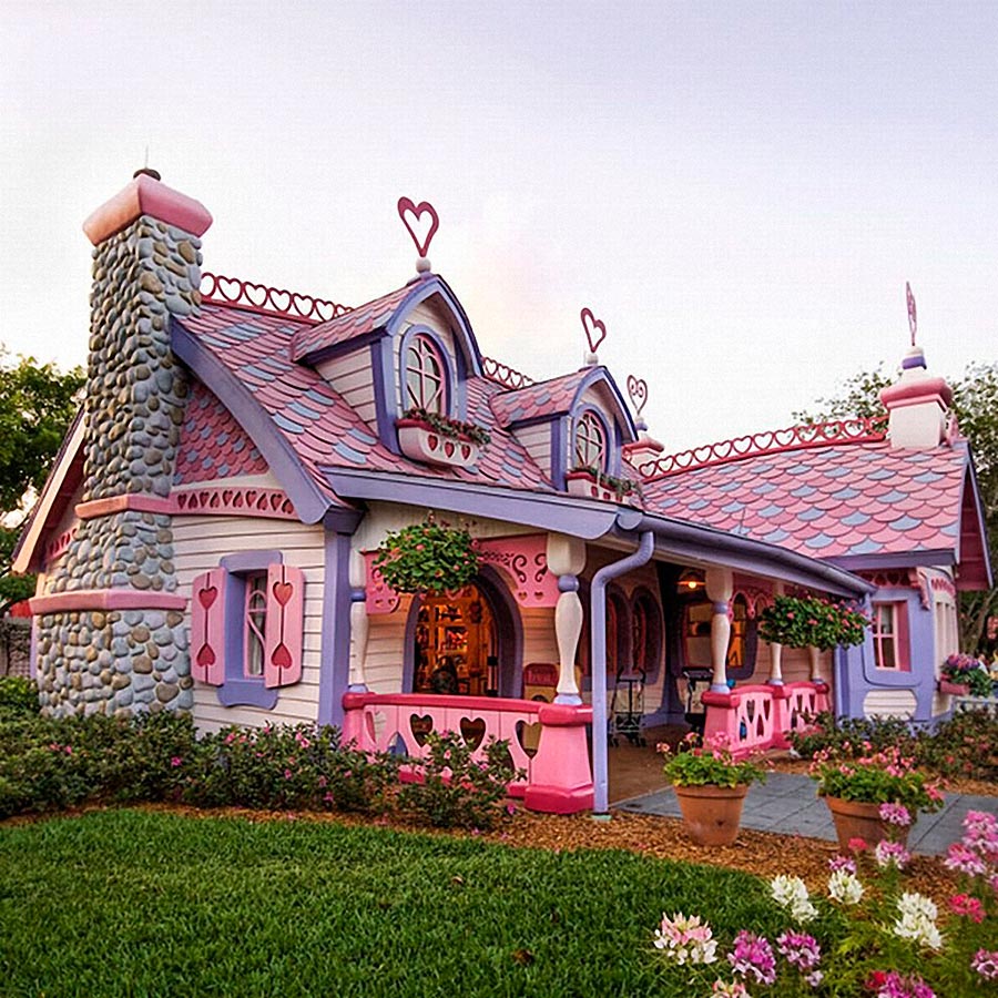 Самые оригинальные дома в мире Маленький розовый дом Изабеллы, США