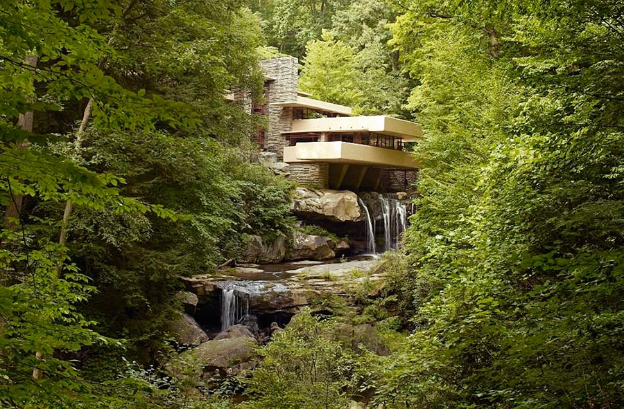 Самые оригинальные дома в мире Дом-водопад в США