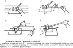 Схема заготовки хомутов для вязки