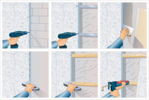как крепить пластиковые панели к стене в ванной
