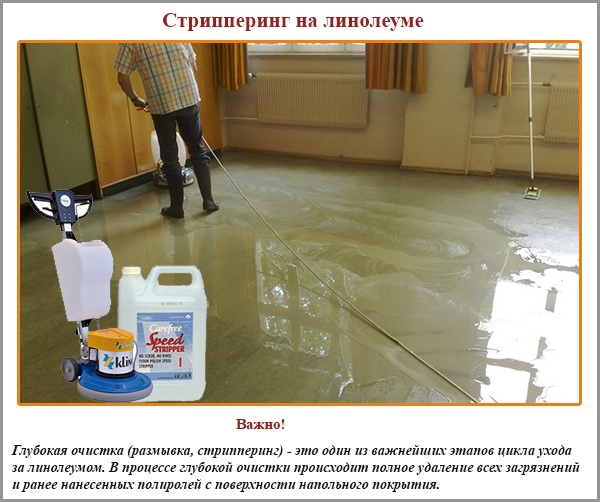 Стрипперинг на линолеуме Стрипперинг на линолеуме