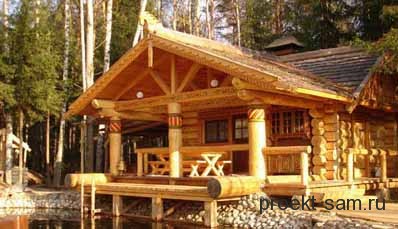 красивый деревянный дом