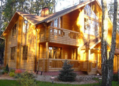 роскошный деревянный дом