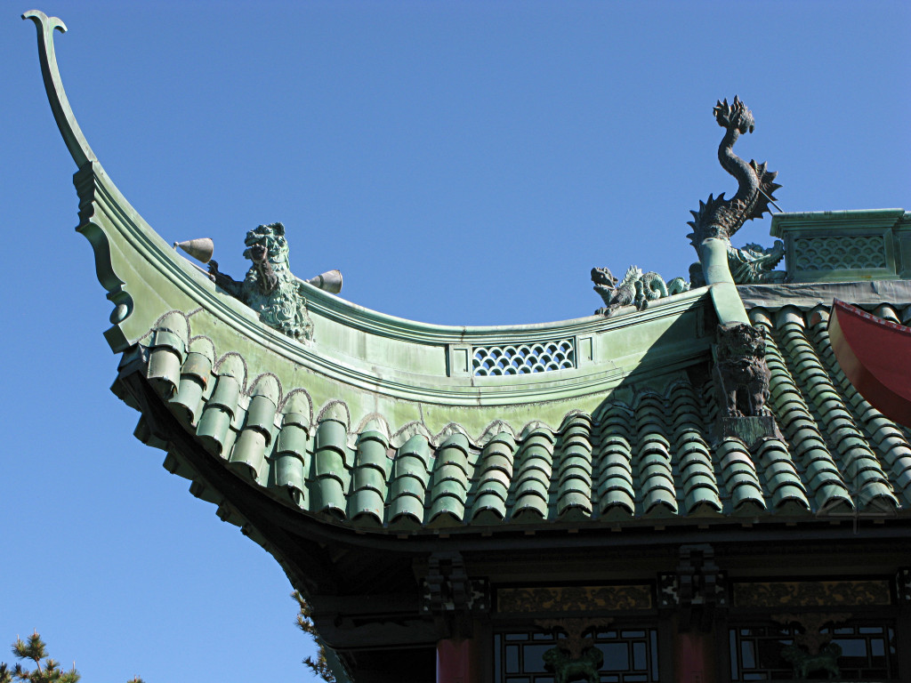 Крыша дома в китайском стиле