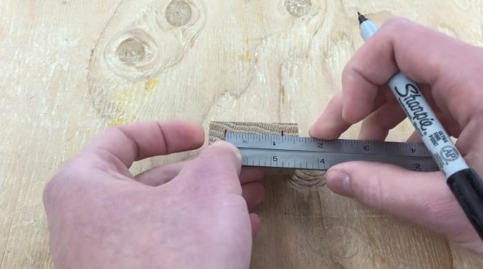 Шаблон для мебельных шкантов своими руками