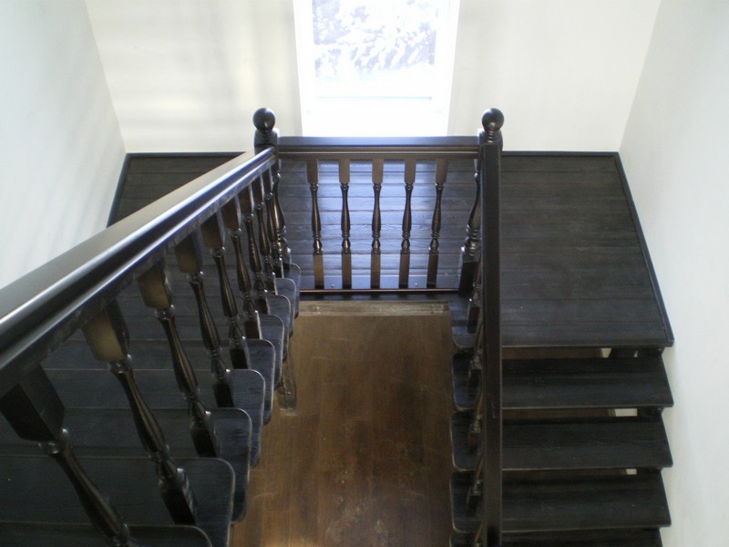 двухмаршевая лестница фото