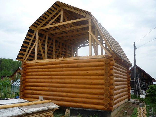 Ломаная стропильная мансардная система