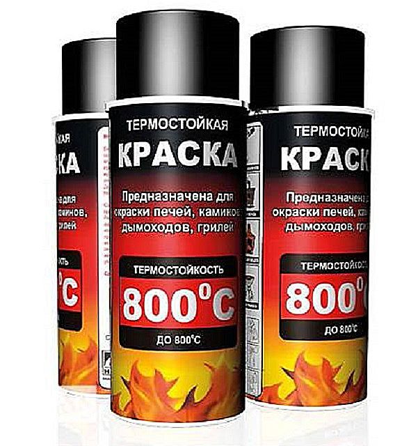 Термостойкая краска в аэрозольной расфасовке