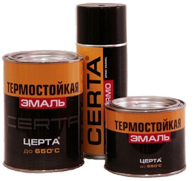 Эмаль «Церта» в различной заводской расфасовке