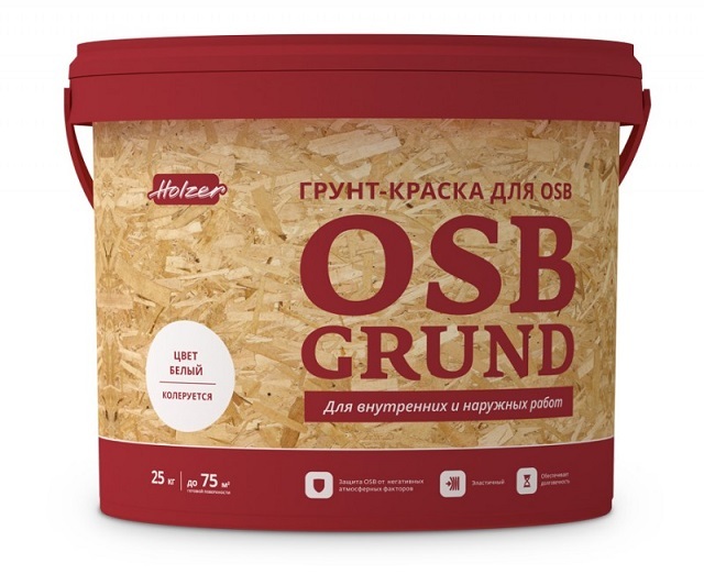 Краска-грунт, разработанная специально для нанесения на ОSB-плиты