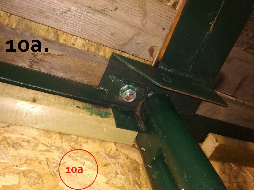 Вид изнутри гаража