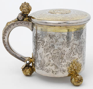 Peg tankard, maker unknown, about 1690, probably Denmark. Museum no. LOAN:GILBERT.603-2008. © Victoria and Albert Museum, London 