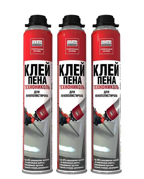 Клей-пена Технониколь для молдингов из пенополистирола Строительная клеящая смесь для монтажа плинтуса