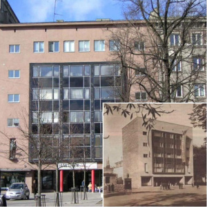 Одним из символов Таллина является Дом Искусств, или, как его называют местные жители, «Комод искусств». Здание было построено в 1934 г. архитекторами Э. Й. Куузиком и А. Соансом.