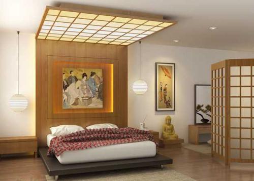  интерьер спальни в японском стиле